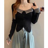 ニットトップス スクエアネック 韓国風 | SUNSHINE CLOSET | 詳細画像11 