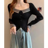 ニットトップス スクエアネック 韓国風 | SUNSHINE CLOSET | 詳細画像12 