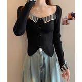 ニットトップス スクエアネック 韓国風 | SUNSHINE CLOSET | 詳細画像6 