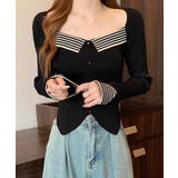 ニットトップス スクエアネック 韓国風 | SUNSHINE CLOSET | 詳細画像7 