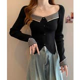 ニットトップス スクエアネック 韓国風 | SUNSHINE CLOSET | 詳細画像9 