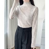 花柄ジャガードシースルートップス 韓国風 | ANGELCLOSET | 詳細画像2