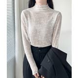花柄ジャガードシースルートップス 韓国風 | ANGELCLOSET | 詳細画像3