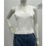 タンクトップ 透かし編みニット 重ね着 | ANGELCLOSET | 詳細画像7