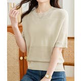 ニットトップス きれいめ 体型カバー大人 | SUNSHINE CLOSET | 詳細画像1 