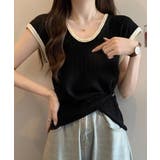 ニットTシャツ フレンチスリーブ 着回し | SUNSHINE CLOSET | 詳細画像1