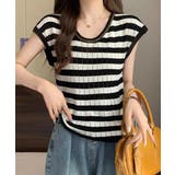ニットTシャツ フレンチスリーブ 着回し | SUNSHINE CLOSET | 詳細画像3