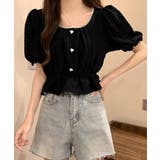 シャツブラウス 薄手トップス 韓国風 | ANGELCLOSET | 詳細画像5