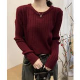 リブニット トップス きれいめ 長袖 | SUNSHINE CLOSET | 詳細画像1