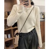 リブニット トップス きれいめ 長袖 | SUNSHINE CLOSET | 詳細画像8