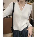 カーディガン vネック レディース韓国風 | SUNSHINE CLOSET | 詳細画像3 