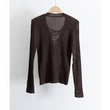 Vネックレースアップ 薄手長袖 トップス | SUNSHINE CLOSET | 詳細画像12