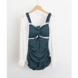 ワンピース水着 シースルー袖 体型カバー | SUNSHINE CLOSET | 詳細画像10 
