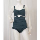 ワンピース水着 シースルー袖 体型カバー | SUNSHINE CLOSET | 詳細画像7 