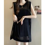 メッシュサマーニットワンピース スリット | ANGELCLOSET | 詳細画像6