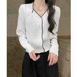 ニットトップス レディース Vネック長袖 | SUNSHINE CLOSET | 詳細画像1 