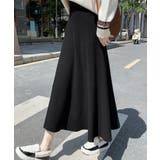 フレアニットスカート 着やせ 無地 秋冬 | SUNSHINE CLOSET | 詳細画像1 