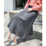 フレアニットスカート 着やせ 無地 秋冬 | SUNSHINE CLOSET | 詳細画像10 