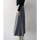 フレアニットスカート 着やせ 無地 秋冬 | SUNSHINE CLOSET | 詳細画像12 