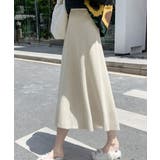 フレアニットスカート 着やせ 無地 秋冬 | SUNSHINE CLOSET | 詳細画像5 