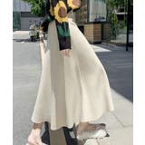 フレアニットスカート 着やせ 無地 秋冬 | SUNSHINE CLOSET | 詳細画像6 