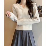 リブニット トップス きれいめ 長袖 | SUNSHINE CLOSET | 詳細画像1 