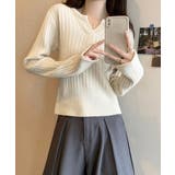 リブニット トップス きれいめ 長袖 | SUNSHINE CLOSET | 詳細画像2 