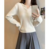 リブニット トップス きれいめ 長袖 | SUNSHINE CLOSET | 詳細画像3 