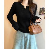 リブニット トップス きれいめ 長袖 | SUNSHINE CLOSET | 詳細画像4 