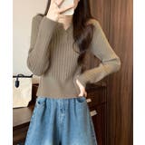 リブニット トップス きれいめ 長袖 | SUNSHINE CLOSET | 詳細画像7 