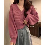 ニットカーディガン ショート丈 韓国風 | SUNSHINE CLOSET | 詳細画像1 