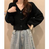 ニットカーディガン ショート丈 韓国風 | SUNSHINE CLOSET | 詳細画像4 