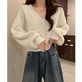 ニットカーディガン ショート丈 韓国風 | SUNSHINE CLOSET | 詳細画像7 