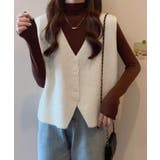 ニットベスト ニットジレ 重ね着 秋冬服 | SUNSHINE CLOSET | 詳細画像3 
