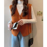 ニットベスト ニットジレ 重ね着 秋冬服 | SUNSHINE CLOSET | 詳細画像6 