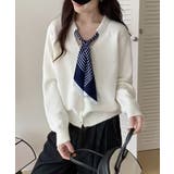 ボウタイニットトップス きれいめ 秋冬服 | SUNSHINE CLOSET | 詳細画像1 