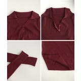 ポロニットトップス リブニット 韓国風 | SUNSHINE CLOSET | 詳細画像14