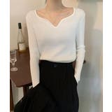 キーネック タイトリブニット 韓国風 | SUNSHINE CLOSET | 詳細画像2 