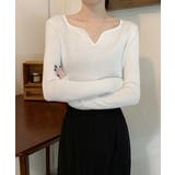 キーネック タイトリブニット 韓国風 | SUNSHINE CLOSET | 詳細画像3 