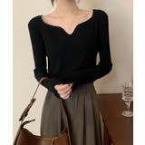 キーネック タイトリブニット 韓国風 | SUNSHINE CLOSET | 詳細画像5 