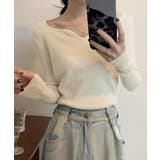 キーネック タイトリブニット 韓国風 | SUNSHINE CLOSET | 詳細画像7 