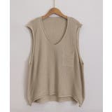 ポケット付きニットジレ ノースリーブ ニットトップス | SUNSHINE CLOSET | 詳細画像14