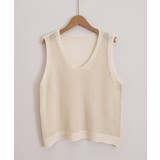 ノースリーブ ニットトップス Vネックプルオーバー | SUNSHINE CLOSET | 詳細画像13 