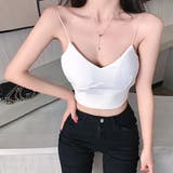 ホワイト | ベロア インナーキャミソール カップ付き | SUNSHINE CLOSET