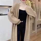 ベージュ | ニットカーディガン レディース 春 | ANGELCLOSET