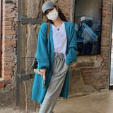 ターコイズブルー | ニットカーディガン レディース 春 | ANGELCLOSET