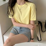 ライトイエロー | カラーTシャツ レディース 無地tシャツ | SUNSHINE CLOSET