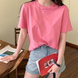 ローズピンク | カラーTシャツ レディース 無地tシャツ | SUNSHINE CLOSET