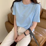 薄ブルー | カラーTシャツ レディース 無地tシャツ | SUNSHINE CLOSET