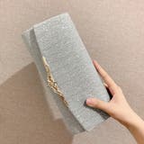 シルバー | クラッチバッグレディースパーティーバッグ | SUNSHINE CLOSET